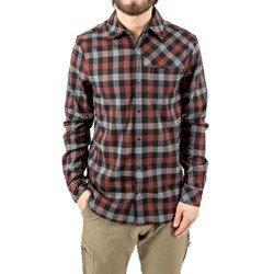 Club Ride Shaka Flannel Men's in Black N Brick Red